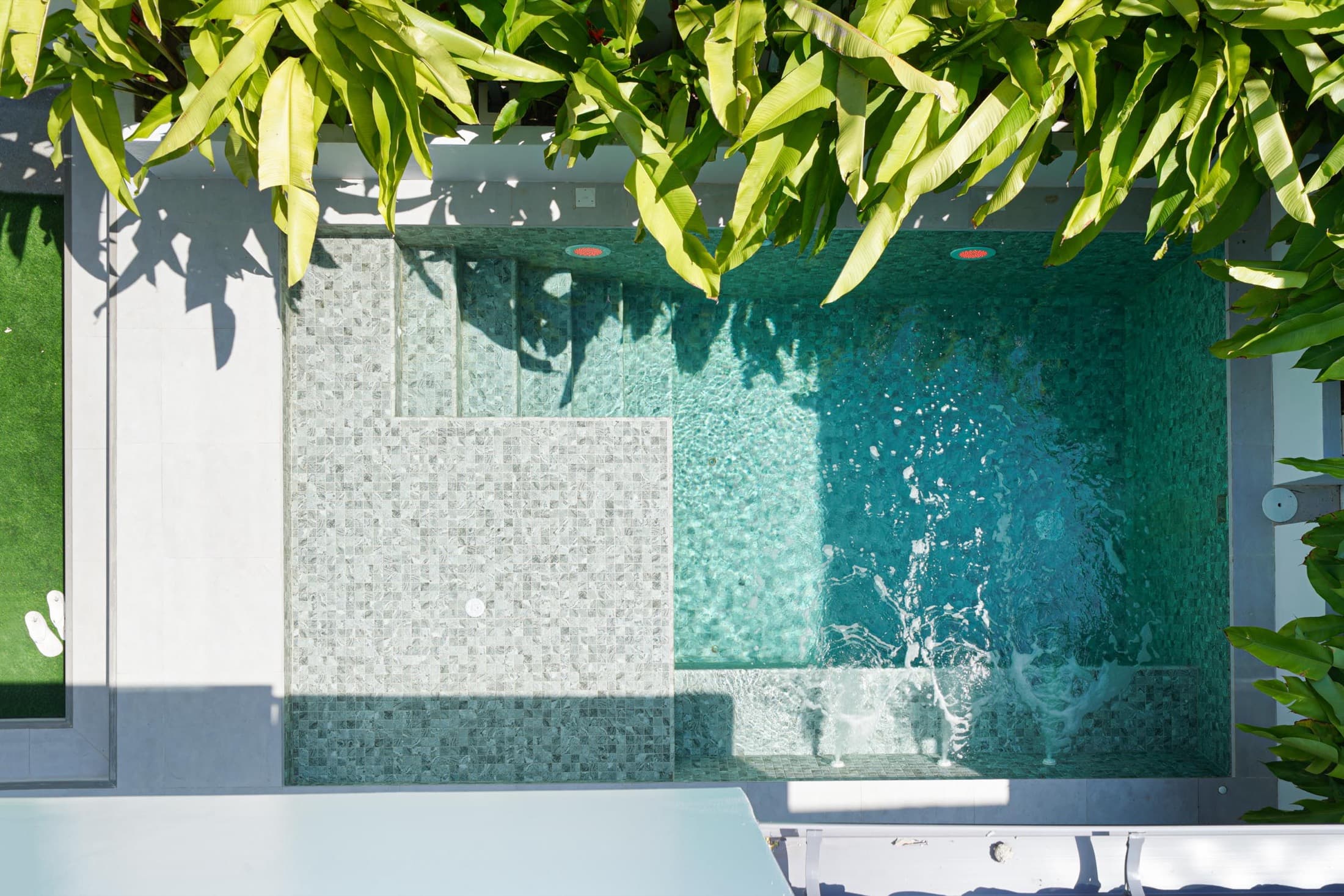 Indigo connects to Cerulean — book both for the full compound.