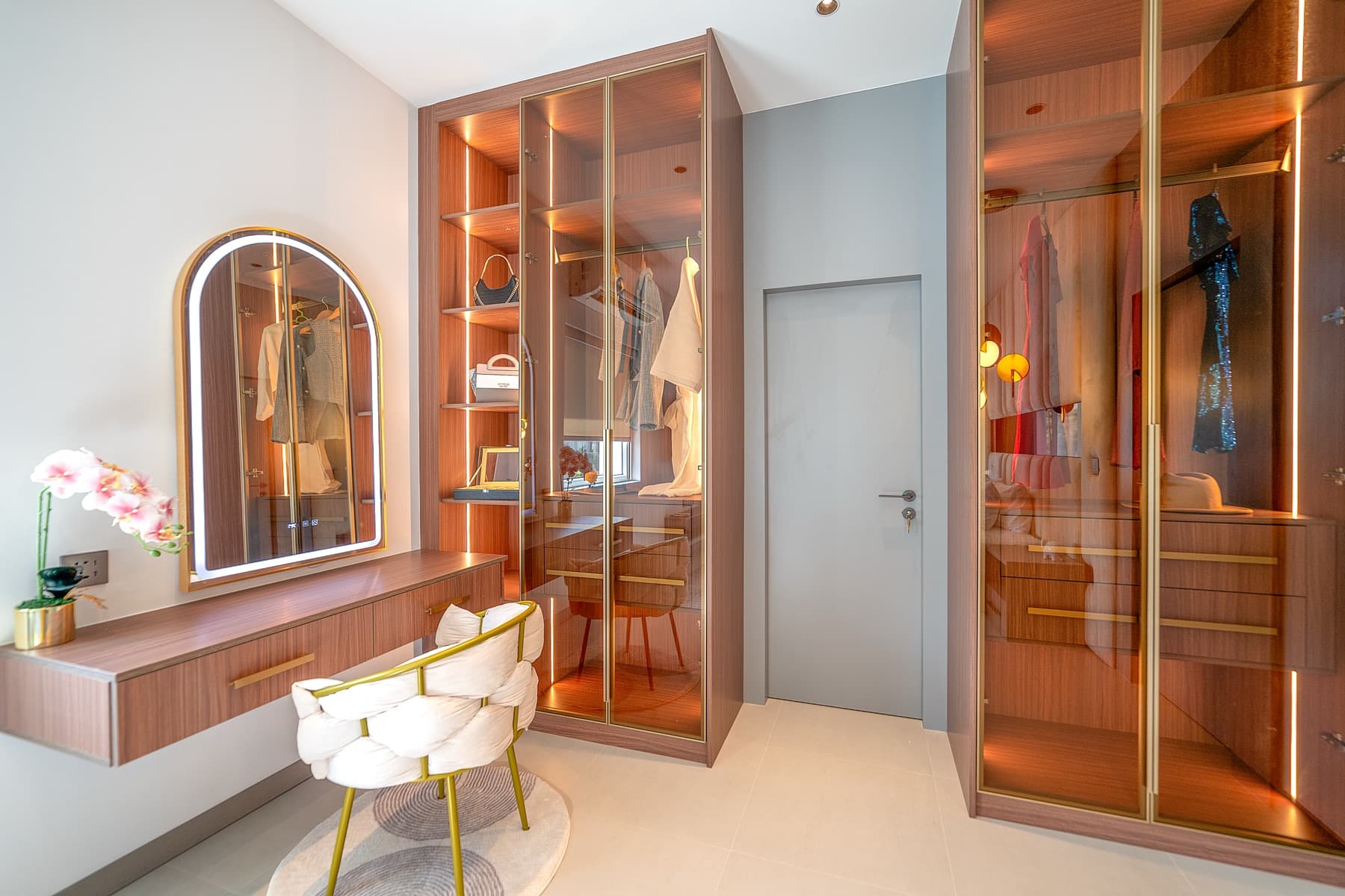 Warm evening interior of a Villa Azure pool villa in Jomtien — the villa life Pattaya real estate buyers are shopping for